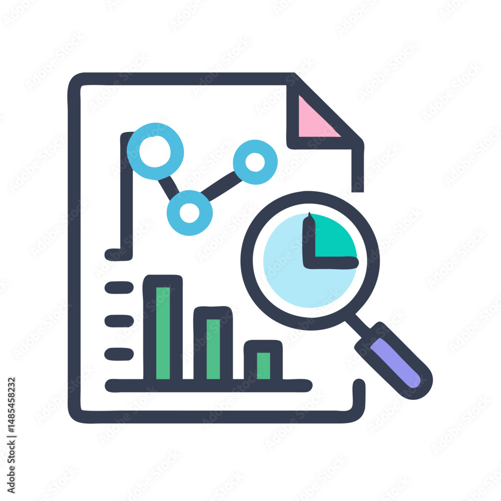 Data Analysis Process Design Icon Data Analysis Process Design Icon