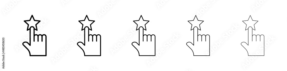 Fototapeta premium Customer feedback icon symbol pictogram. stroke designs.
