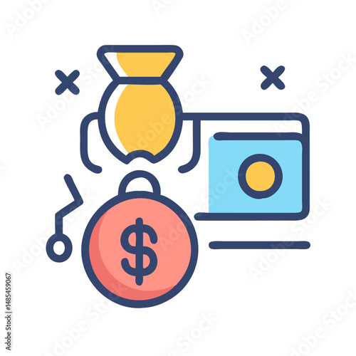  Dynamic Debt Symbol Illustration