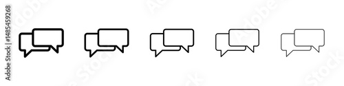 Comments icon symbol pictogram. stroke designs.