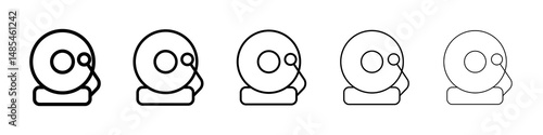Bell school icon symbol pictogram. stroke designs.