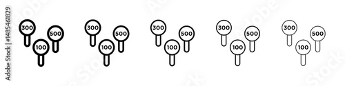 Auction icon symbol pictogram. stroke designs.