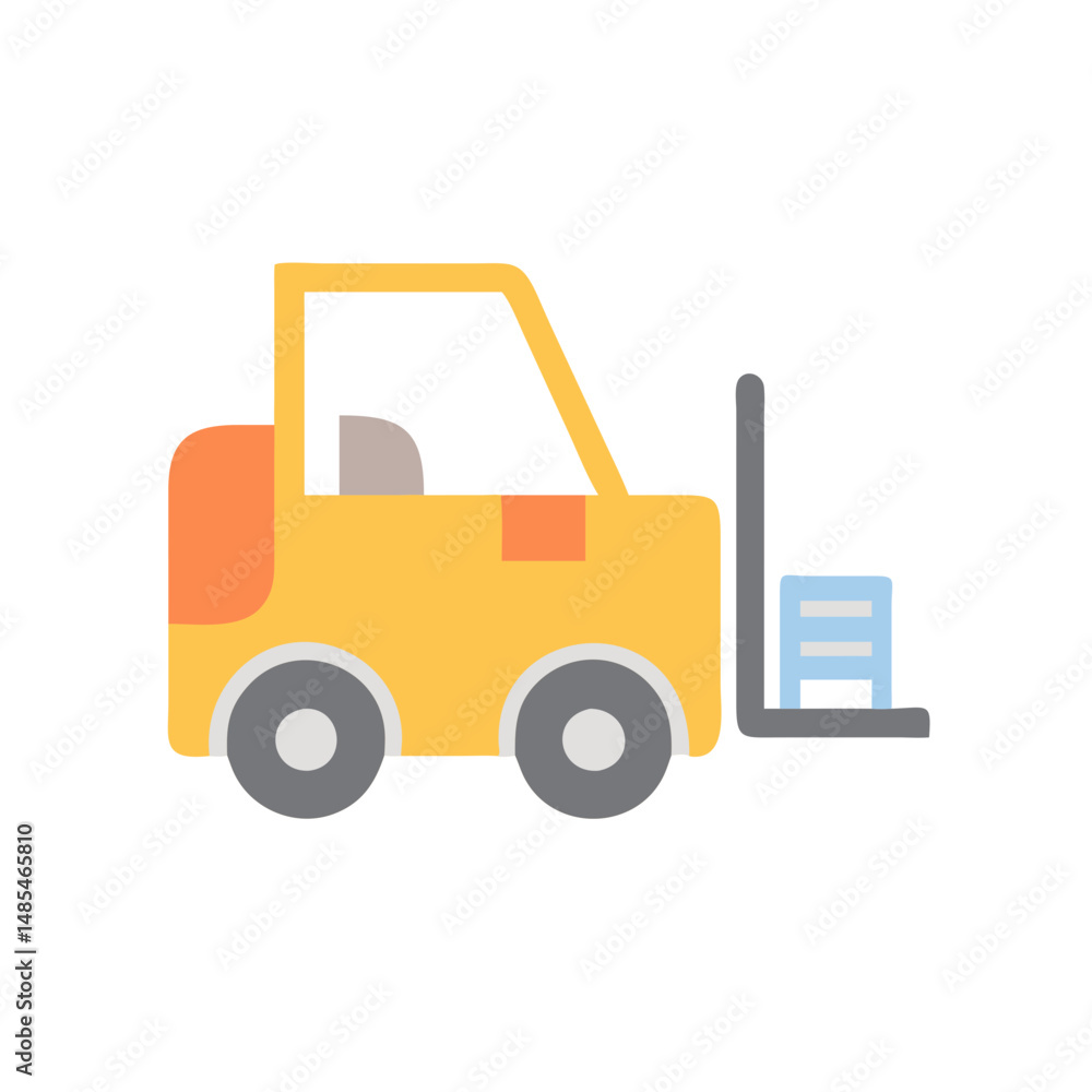 Forklift Icon for Material Handling Forklift Icon for Material Handling