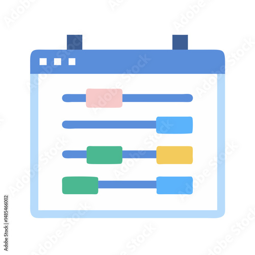  Gantt Chart Icon for Project Management