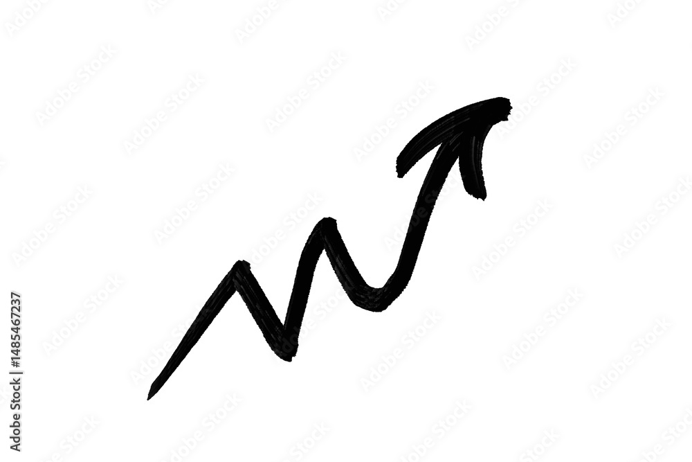 Fototapeta premium Pointer arrow with a brush