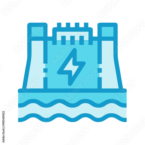  Renewable Hydropower Icon Design