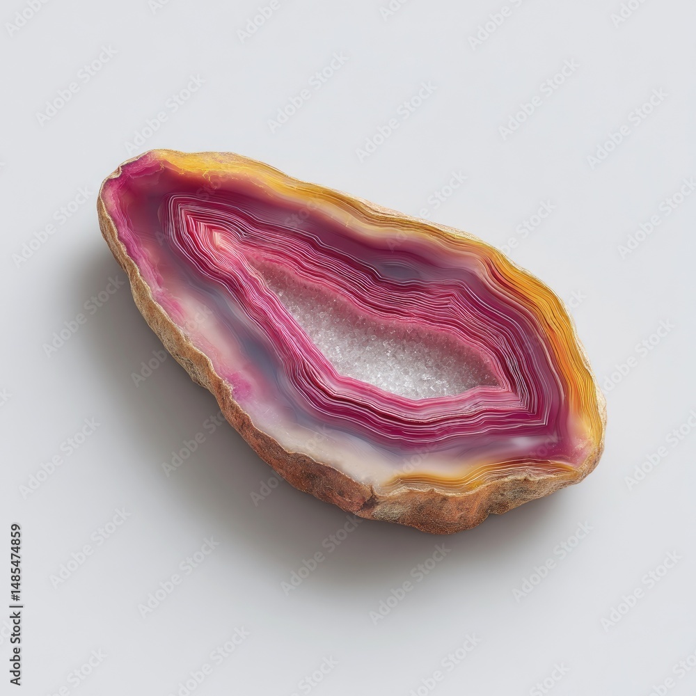 Fototapeta premium Colorful agate slice