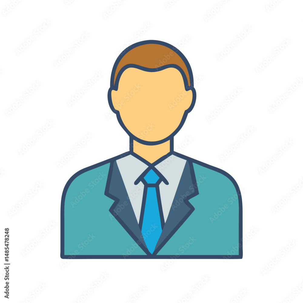 Dynamic Manager Icon for Business Success Dynamic Manager Icon for Business Success