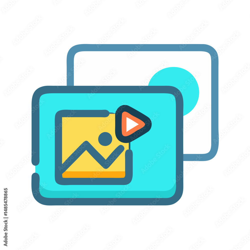Dynamic Media Icon for Engagement Dynamic Media Icon for Engagement