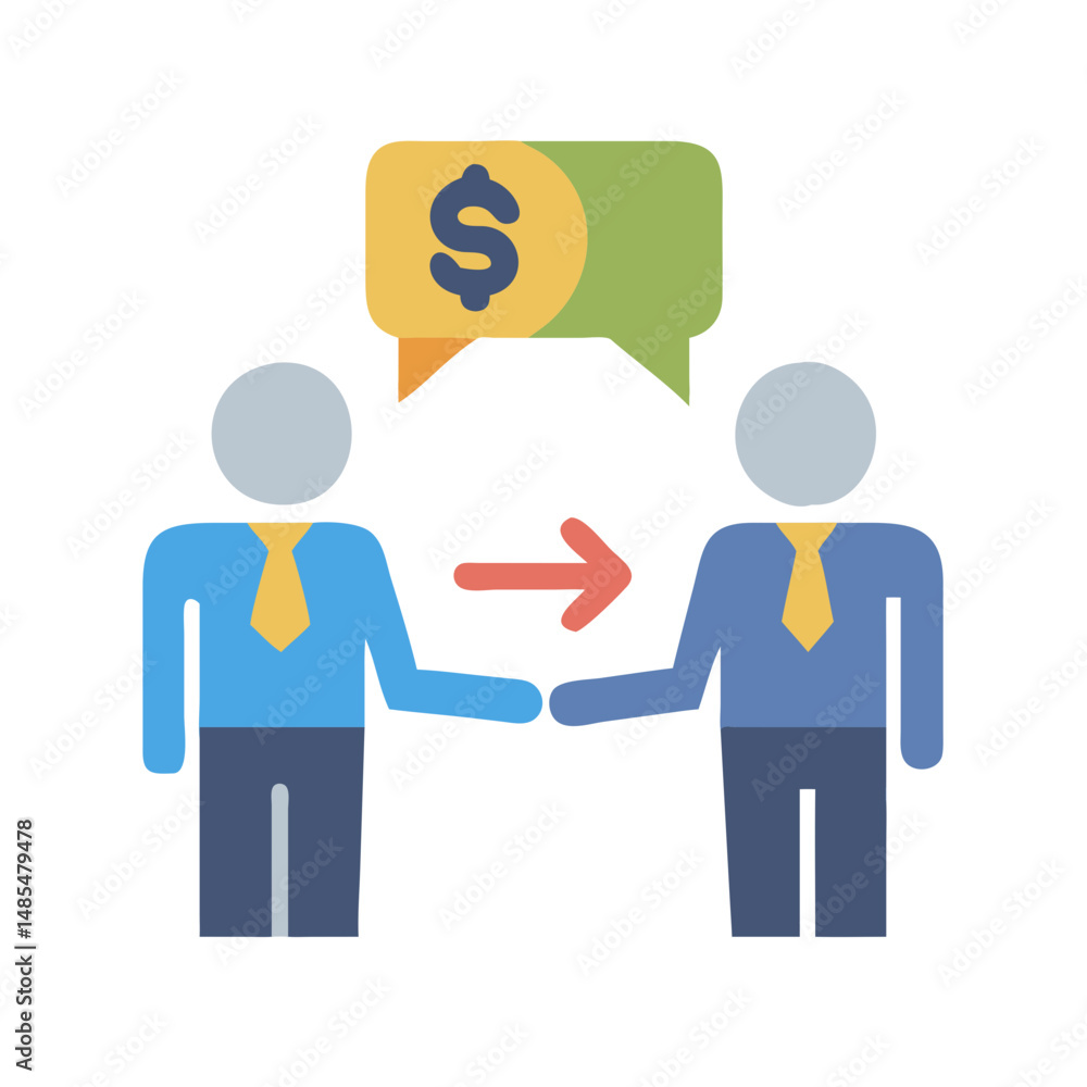 Negotiation Icon for Business Deals Negotiation Icon for Business Deals