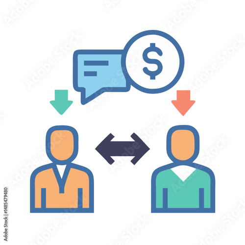  Modern Negotiation Icon for Agreements