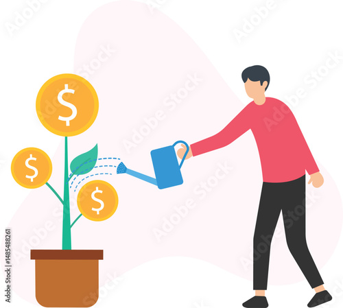 Obraz na płótnie Boost your profit increase or revenue growth with targeted strategies designed to optimize your business performance