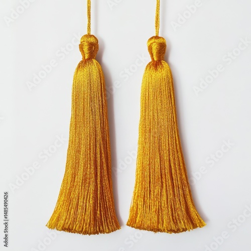 Wallpaper Mural Pair of Mustard Yellow Tassels (1) Torontodigital.ca