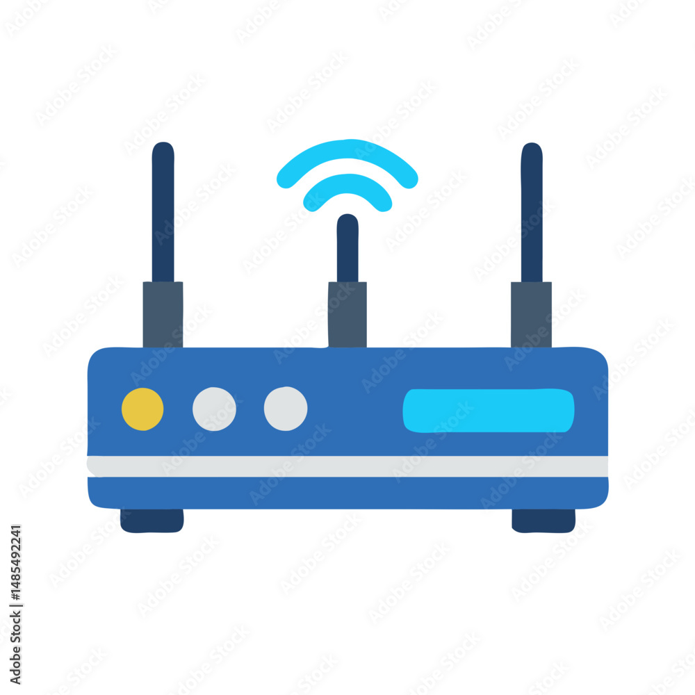 Icons for Router Technology and Internet Access Icons for Router Technology and Internet Access