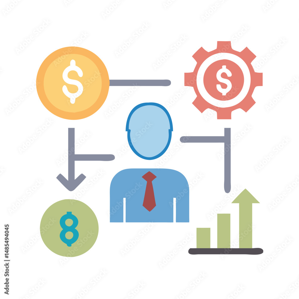 Dynamic Sales Management Icon for Strategy Dynamic Sales Management Icon for Strategy