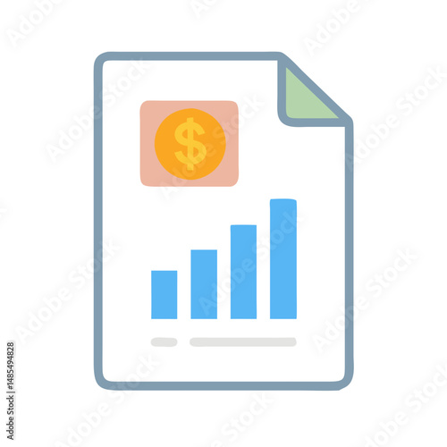  Modern Sales Report Icon for Metrics