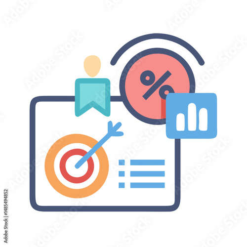  Sales Target Icon for Goals