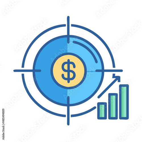  Dynamic Sales Target Icon for Achievement