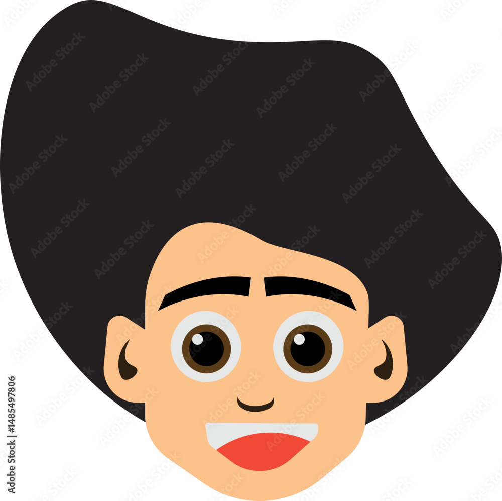 Fototapeta premium potrait of a man with smiling face