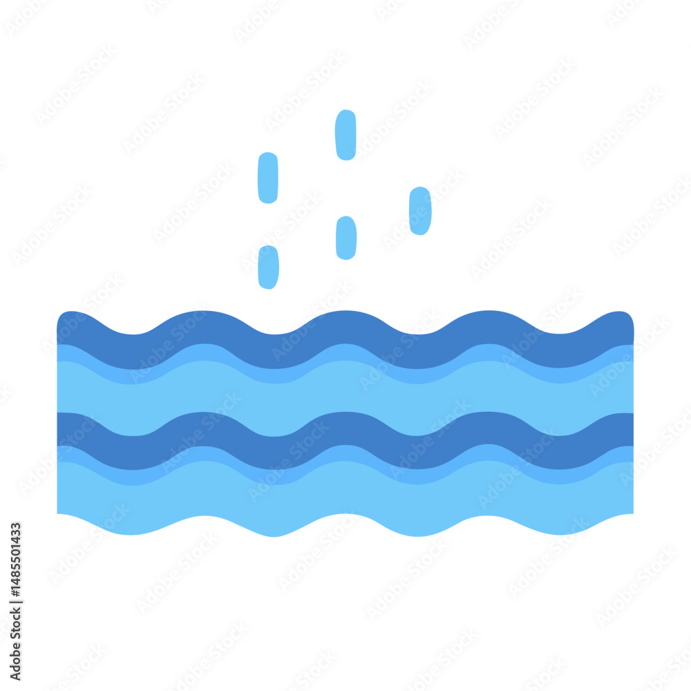 Dynamic Water Icon for Awareness Dynamic Water Icon for Awareness