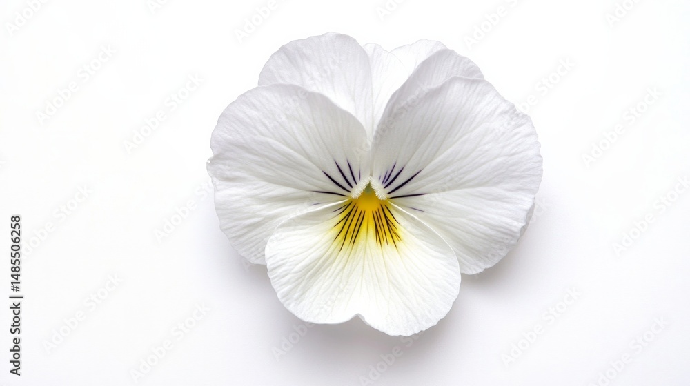 Obraz premium A white flower with a yellow center