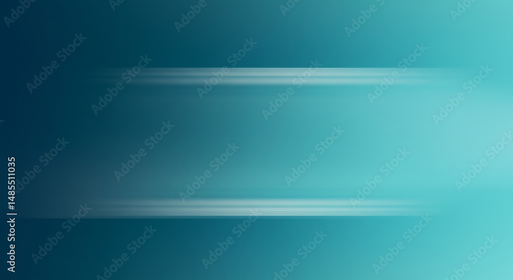 Obraz premium Teal gradient background with blurred lines