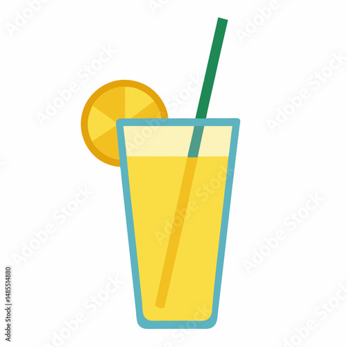 lemonade-glass-vector-on-white-background
