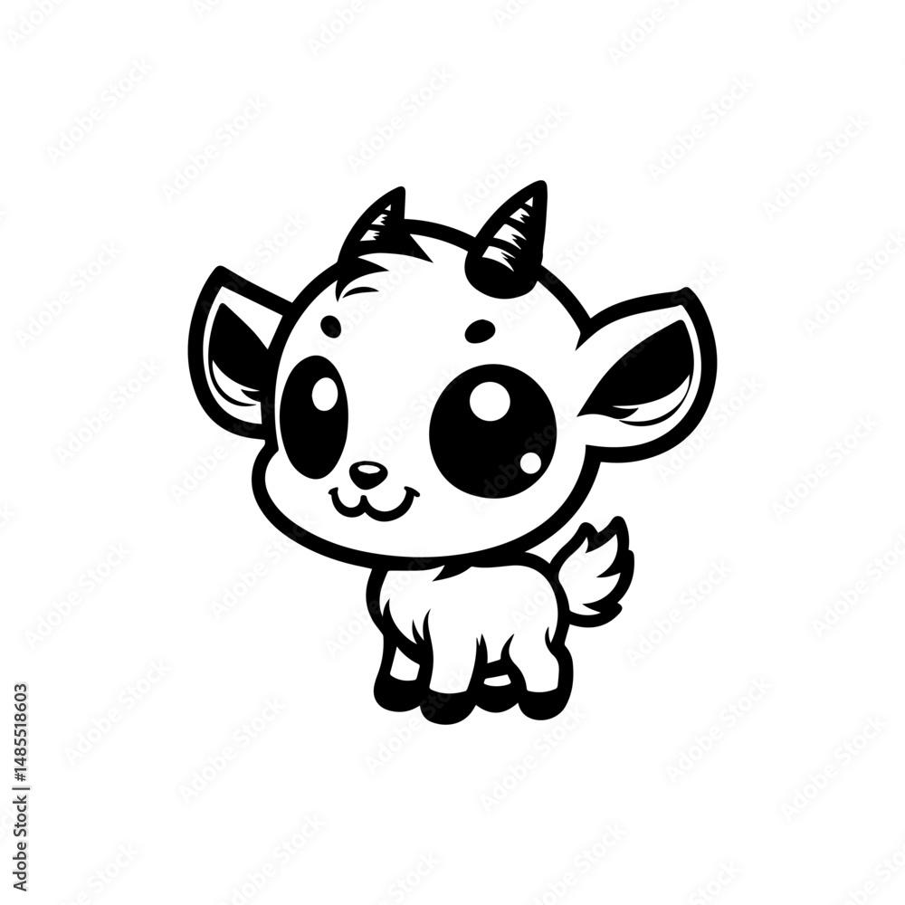 Obraz premium a illustration of goat