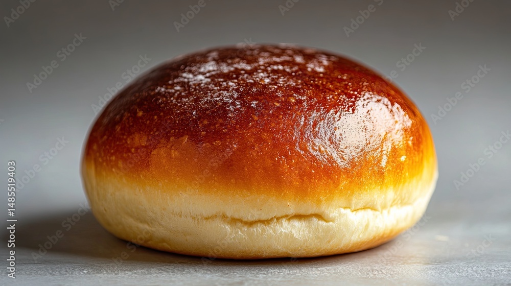 A freshly prepared burger bun, isolated and perfect for the next delicious burger creation. A freshly prepared burger bun, isolated and perfect for the next delicious burger creation.