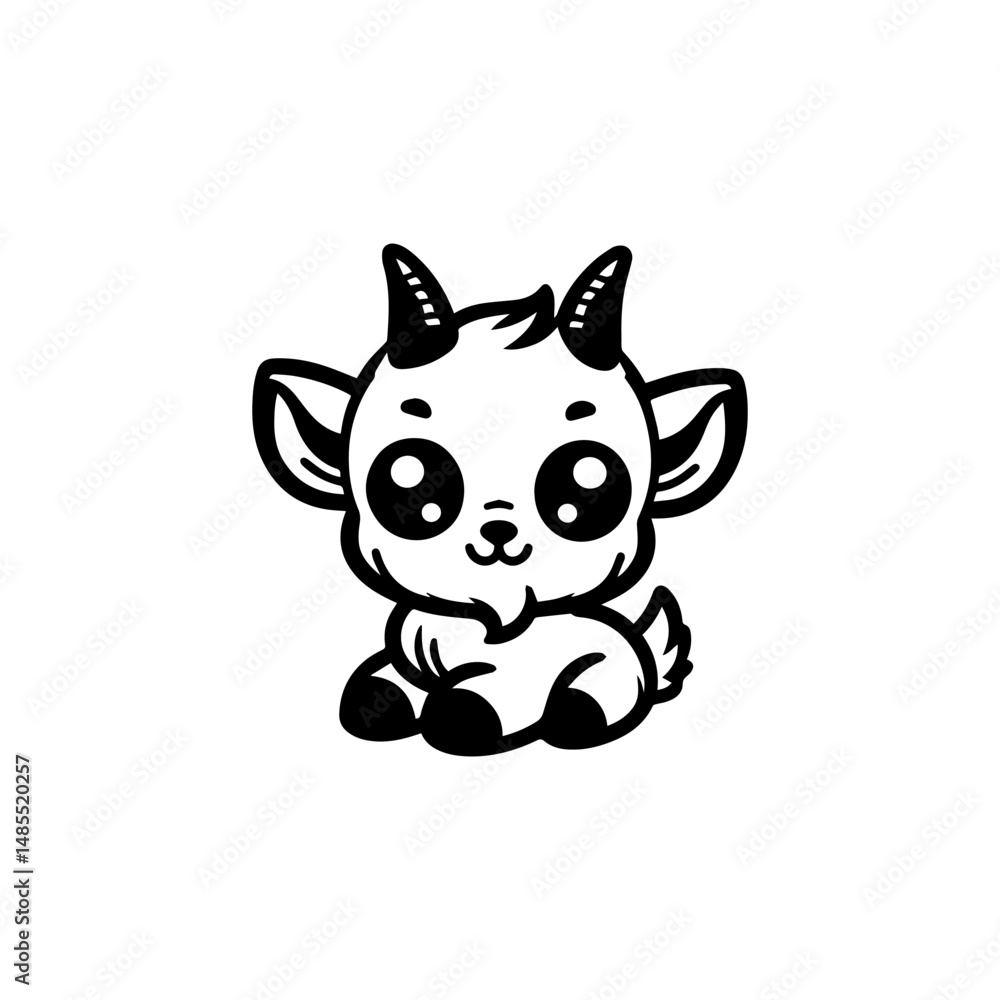 Obraz premium a illustration of goat