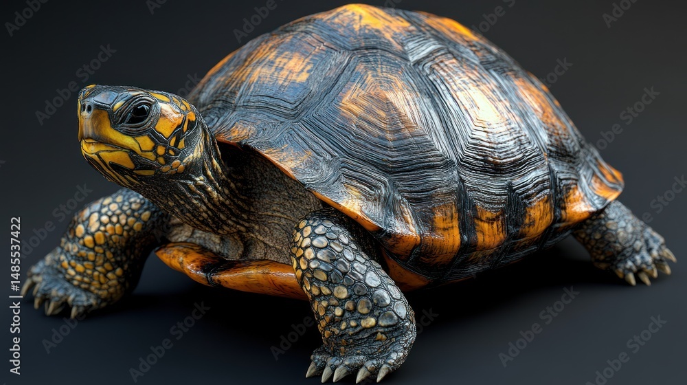 Obraz premium Eastern Box Turtle Studio Shot
