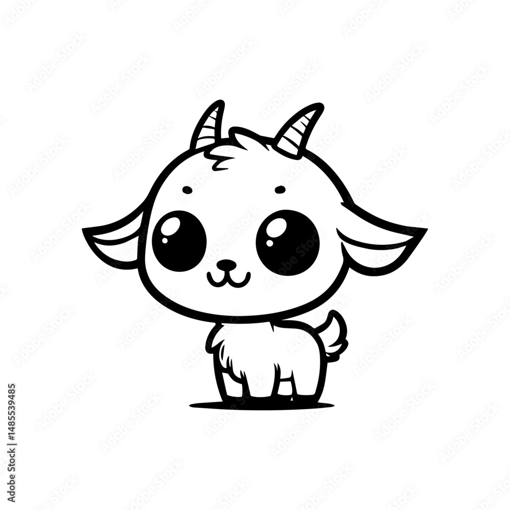 a illustration of goat a illustration of goat