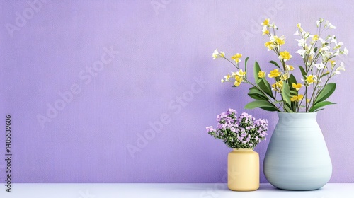 Wallpaper Mural A textured purple wallpaper with a linen-like effect, adding warmth and sophistication to a modern dining space, ideal for interior design Torontodigital.ca