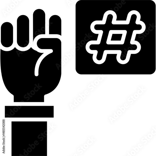 Hashtag Icon Vector Element