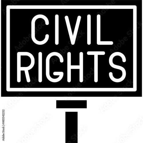 Civil Right Icon Vector Element