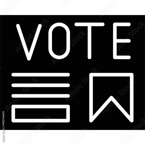 Vote Icon Vector Element