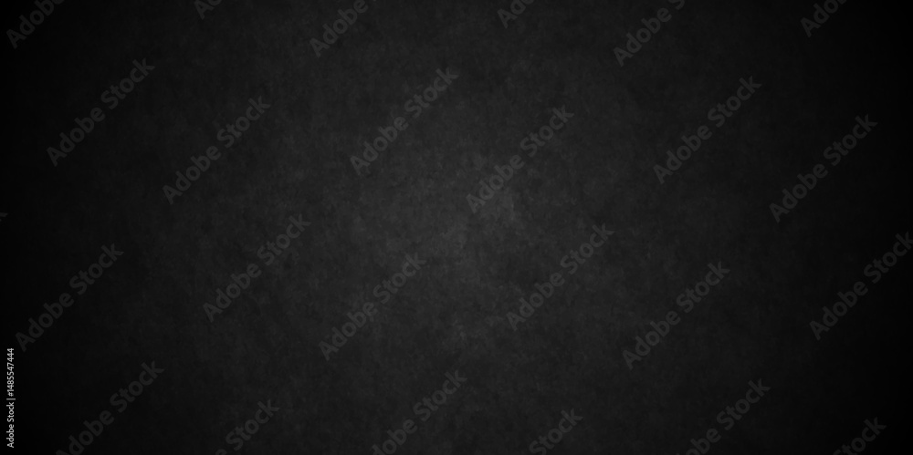 Fototapeta premium Black texture chalk board and black board background. stone concrete texture grunge backdrop background anthracite panorama. Panorama dark grey black slate background or texture.