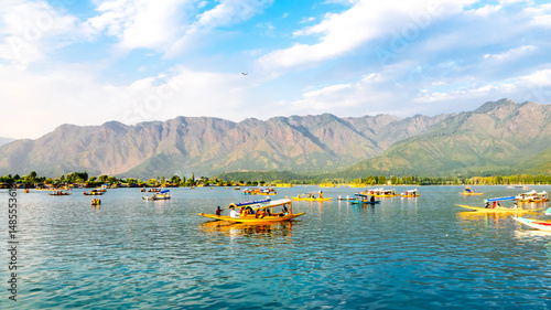 Dal Lake or Dal Jheel is a freshwater lake and is the most famous tourist attraction in Srinagar, India