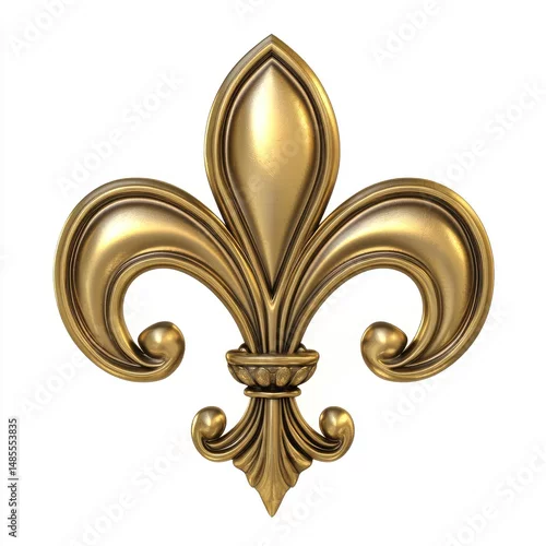 Obraz Ornate golden fleur-de-lis design