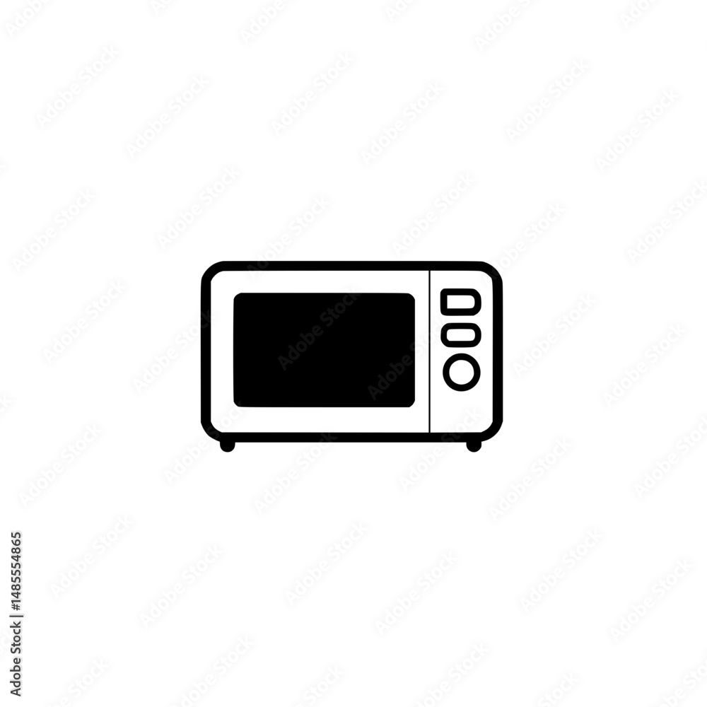 Modern Microwave Icon Modern Microwave Icon