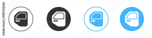 car door icon Editable flat style, illustration icons
