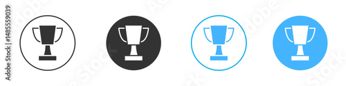 Trophy icon Editable flat style, illustration icons