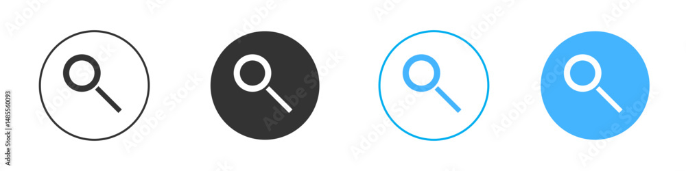 Search icon Editable flat style, illustration icons Search icon Editable flat style, illustration icons