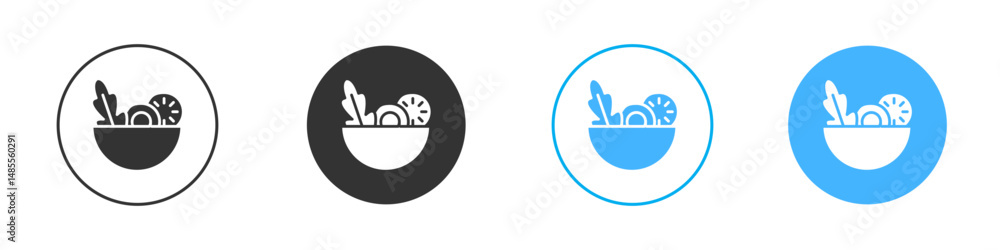 Salad icon Editable flat style, illustration icons Salad icon Editable flat style, illustration icons