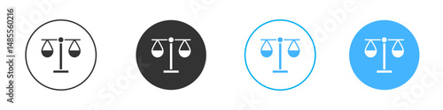 Scales icon Editable flat style, illustration icons