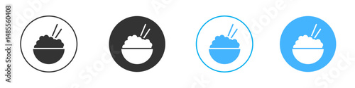 Rise Bowl icon Editable flat style, illustration icons