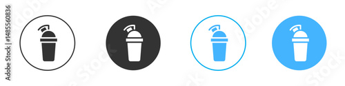 Protein shake icon Editable flat style, illustration icons