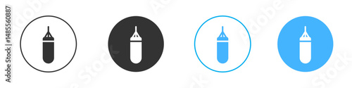 Punching bag icon Editable flat style, illustration icons
