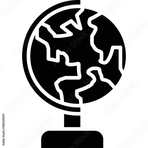 Earth Globe Icon Vector Element
