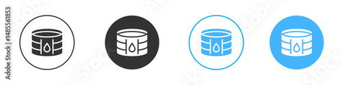 Oil storage icon Editable flat style, illustration icons